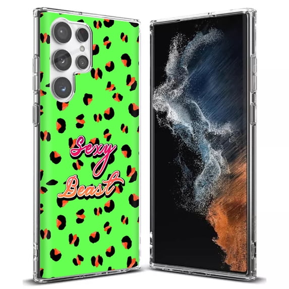 TalkingCase Slim Phone Case Compatible for Samsung Galaxy S22 Ultra 5G, Sexy Animal Fur Print, Thin Light, Flexible, Soft, USA