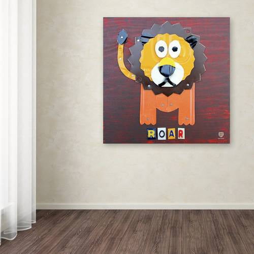 Trademark Fine Art 'Roar The Lion' Canvas Art by Design Turnpike