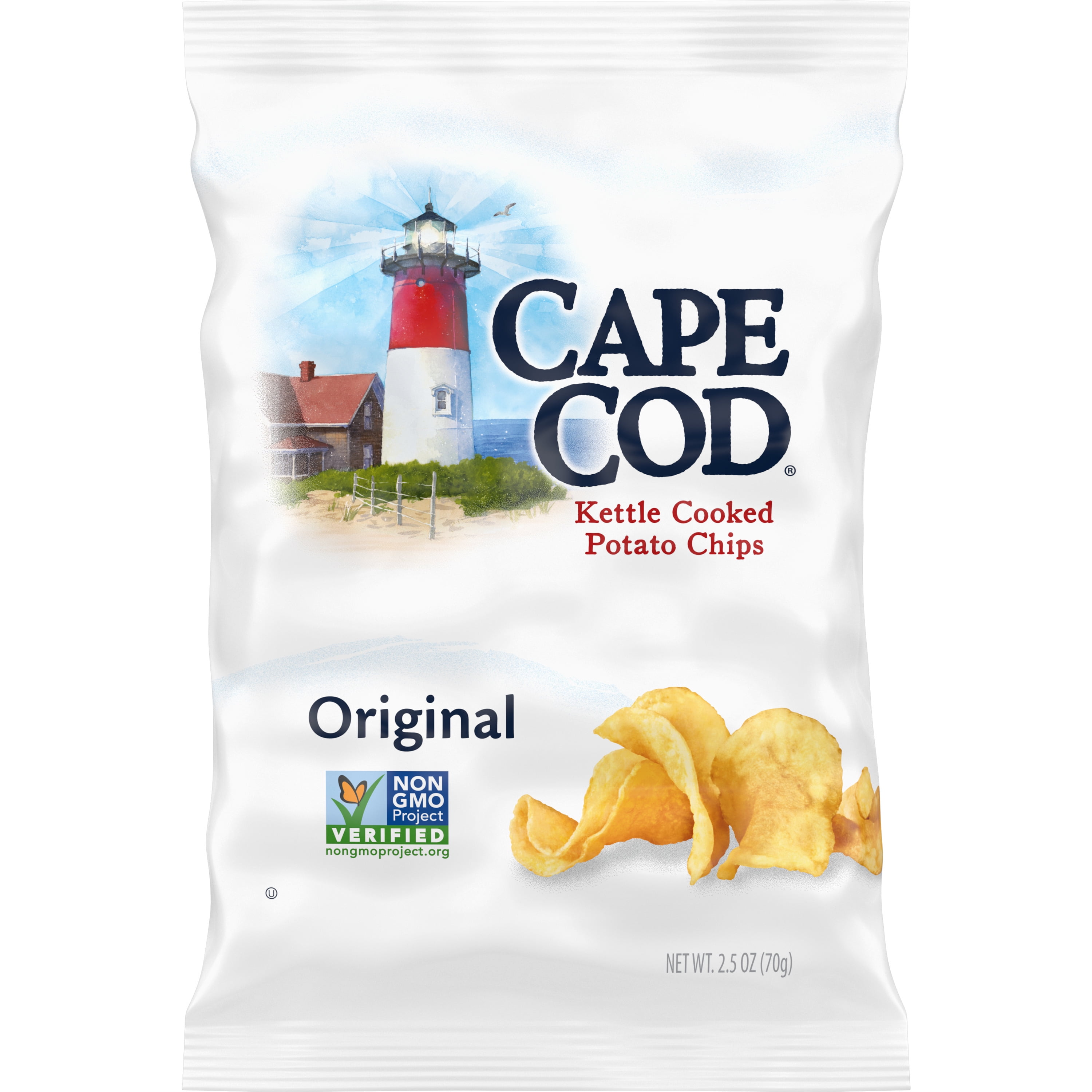 Cape Cod Original Kettle Cooked Potato Chips, 2.5 Oz - Walmart.com
