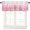 Cherry Blossomshoe2616, variant on Valance for Windows Polyester Semi Sheer Valances for Living Room Bathroom Bedroom, Japan Style Pink Cherry Blossoms and Wave Clouds Kitchen Window Valance Rod Pocket Valance Curtains 54x18 Inches