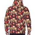 thumbnail image 5 of Hoodies for Men - record Skull rock Long Sleeve Comfrt Men'S Fashion Hoodies & Sweatshirts, Sweatshirts for Men Hoodies Pullover Clothing Clothes with Pouch, 5 of 7