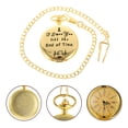 thumbnail image 3 of Analog Pocket Watch Battery Powdered Watch Retro Hanging Watch with Chain, 3 of 8