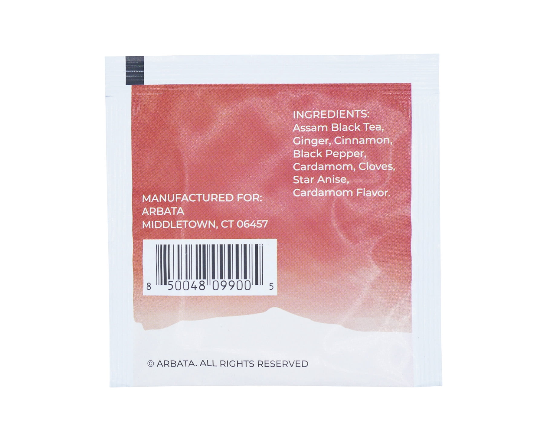 Arbata Chai Tea, 24 Pyramid Tea Bags Caffeinated Black Tea, Naturally Flavored Spiced Masala Chai with Ginger, Cinnamon, Cardamom