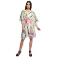 thumbnail image 3 of Moomaya Printed Bikini Cutwork Lace Caftan Kaftan Dresses For Women Plus Size, 3 of 6
