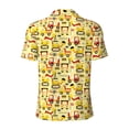 thumbnail image 4 of Rocae Funny Construction Vehicles for Men's Short Sleeve Polo Shirt, Quick Drying Performance Moisture Wicking Sports Men's Golf Shirt, 4 of 9