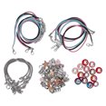 thumbnail image 1 of Jewelry Making Kit, Small Portable Charm Bracelet Making Kit Enjoy Entertainment Gift Box Packaging  For Gifts Green,Colorful,Pink K9, 1 of 8