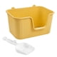 thumbnail image 1 of Lavabo para arena de gatos con pala, bandeja de arena para mascotas con parte abierta, inodoro para orinal para gatitos, bandeja de arena , Amarillo XL XL Amarillo, 1 of 8