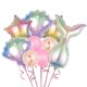 thumbnail image 1 of Juego de globos con forma de cola de pez en degradado, decoración para fiestas con temática de sirena del océano y cumpleaños para niños, 1 of 6