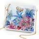 thumbnail image 3 of Cartera con pintura de diamantes, de piel sintética blanca, con cadena para maquillaje, hecha a mano, regalo para mujer, 3 of 14