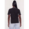 thumbnail image 4 of Women's Plus Size Color Blocked Tokyo Racing Graphic Polo Top, 4 of 4