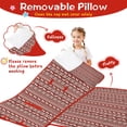 thumbnail image 3 of Red Christmas Reindeer Pattern Toddler Nap Mats for Kids Preschool,50"x20" Sleeping Mat Bag or Kids,Toddler Sleeping Bag,Toddler Nap Mat or Daycare, 3 of 6