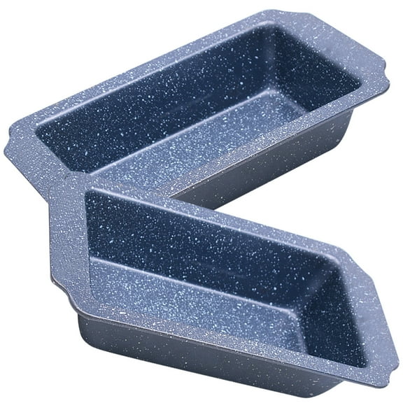 UPOUART 2Pcs Black Nonstick Loaf Pan Carbon Steel Baking Bread Pan with Easy Grip Handles for Kitchen