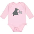 thumbnail image 3 of Inktastic Cute Rhinos Boys or Girls Long Sleeve Baby Bodysuit, 3 of 5