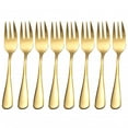 thumbnail image 4 of Stainless Steel Colourful Forks 8Pc for Fruit Desserts Ice Cream Cake Forks, 4 of 8