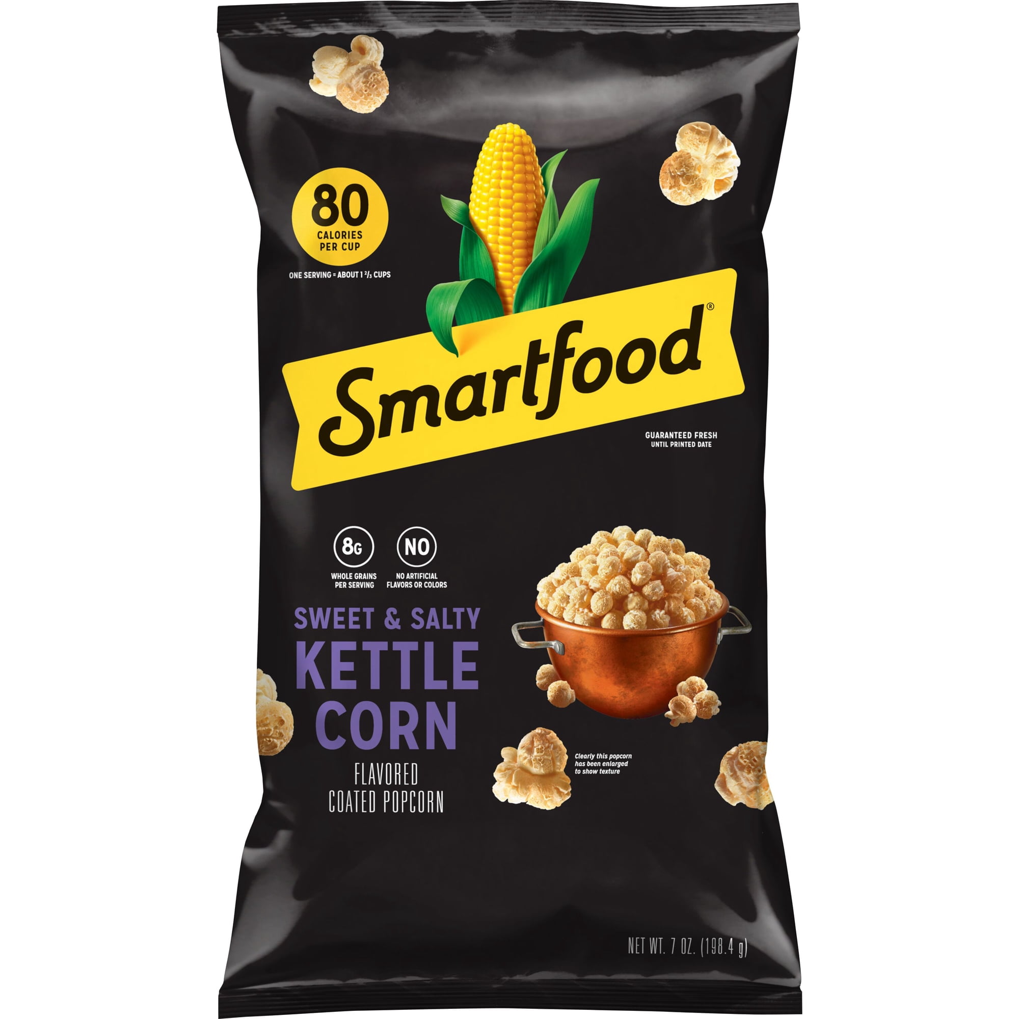 Smartfood No Artificial Colors or Flavors Sweet and Salty Kettle Corn Popcorn Bag, 7 oz