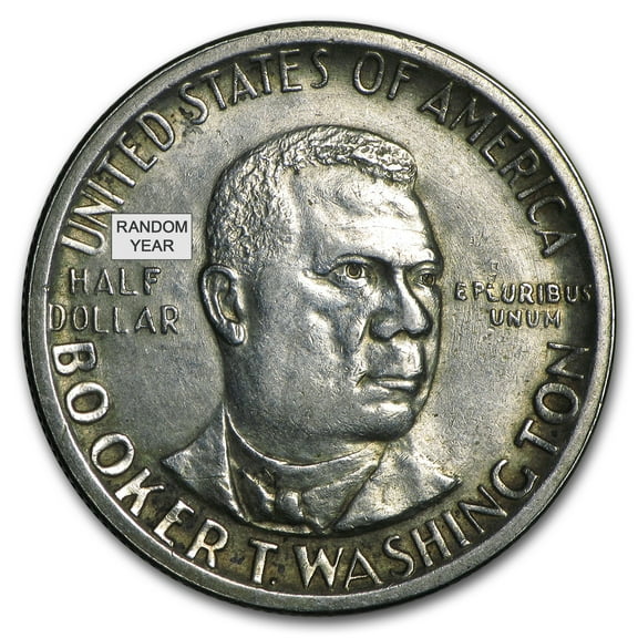 1946-51 P, D, S Booker T. Washington Half (Low Grade/Cleaned/Dmg)