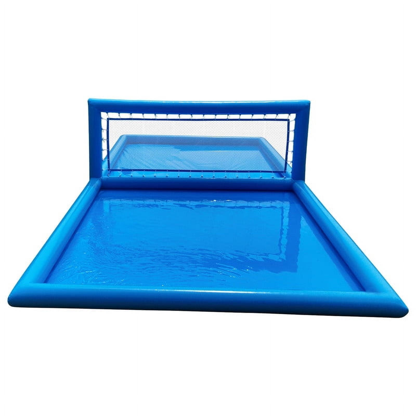 Relunch Inflatable Volleyball Court Gaint Beach Volleyball Pool with Air Pump, Water Volleyball Field for Outdoor Sport Game