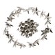 thumbnail image 1 of 20x Remaches de Estrella de Metal Sunnimix Clavos para Bolsa Zapatos Cuero Dorado 13 mm plata, 1 of 8