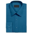 thumbnail image 2 of Men's Long Sleeve Regular Fit Button up Pocket Solid Standard Cuff Dress Shirt, 2 of 2