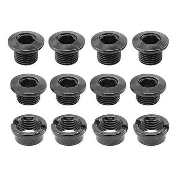 Origin8 Thruster 2x Boost/Fat Chainring Bolt Set M8x6.5mm Bolt (x8) / M8x5.5mm