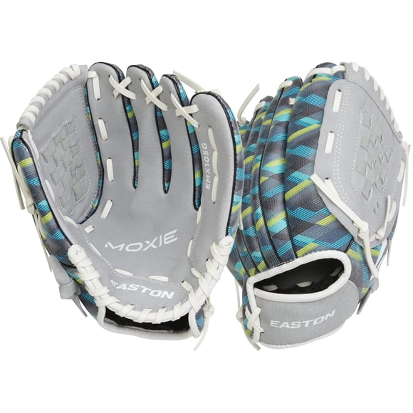 Guante de béisbol Easton MOXIE para mano derecha 10.5, azul cian