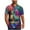 #190-Hot Pink, variant on ashion Men's Mardi Gras Turndown Collar Shirt, Printed Short-Sleeve Casual Button Top, Soft Fabric for Summer Casual Daily Outdoor Occasions Gift