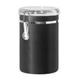 thumbnail image 2 of Oggi Stainless Steel Clamp Canister w/ Clear Lid (7.5" H, 62 oz) Silver, 2 of 5