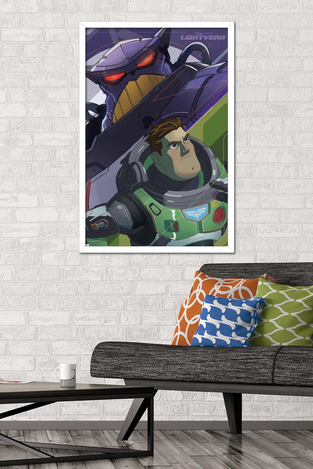 Disney Pixar Lightyear - Buzz and Zurg Wall Poster, 22.375" x 34" Framed