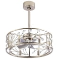thumbnail image 5 of Breezary 20 IN Modern Crystal 5 Blade Ceiling Fan with Light Kit and Remote Satin Nickel. Nickel Burnished, 5 of 5