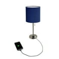 thumbnail image 2 of LimeLights Stick Lamp with Charging Outlet and Fabric Shade, 2 of 7