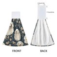 thumbnail image 3 of Haosy 2 Pack Kitchen Wash Cloths with Hanging Loops Absorbent Absorbent Quick Drying Hand Towels, Golden Retriever Flower Pattern, 3 of 7