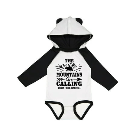 

Inktastic Pigeon Forge Tennessee The Mountains Are Calling Gift Baby Boy or Baby Girl Long Sleeve Bodysuit
