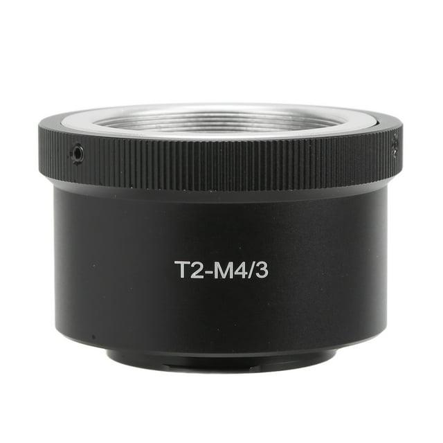 Lens Mount Adapter, Convenient Anodic Oxidation Aluminium T2 Mount Lens Adapter Tight Connection For M4/3 Mount Body