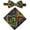 CL15, variant on 2pcs Ankara Premium African Kente Pre-Tied Bow Ties for Men & Pocket Square Set Men Bownot