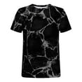thumbnail image 2 of WREESH Men's Print Round Neck T-Shirts Short Sleeve Casual Summer Tops for Fitness Enthusiasts Black, 2 of 5