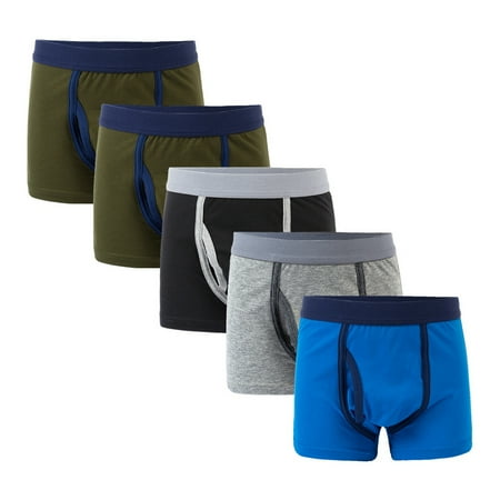 

URMAGIC Toddler Boy 100% Cotton Solid Color Underpants Infant Comfort Underwear Newborn Cute Boxers|pack of 5