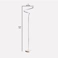 thumbnail image 5 of Floor Lamp with Metal Curved Integrated LED, Matte White- Saltoro Sherpi, 5 of 5
