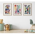 thumbnail image 7 of Kate and Laurel Sylvie Giraffe Love Framed Canvas Wall Art by Rachel Lee of My Dream Wall, 23x33 Natural, Abstract Animal Art for Wall, 7 of 7