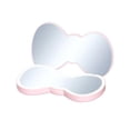 thumbnail image 2 of Impressions Vanity Hello Kitty Bow Led Compact Mirror Double Sided Cute Travel Makeup Mirror Soft Touch Button With Slide Down Auto Shut Off (Small), 2 of 5