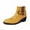 Yellow, variant on Men's Casual Leather Chelsea Boots Pointed Toe Fashion Classic Western Cowboy Chukka Formal Height-Increasing Ankle Boots Black 10.5 US