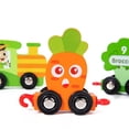 thumbnail image 4 of Juego tren palabras mara Educación temprana Vocabulario Inglés Iluminación Bloques ensamblaje Tire a lo largo l tren Juguetes Hugo vehículo de juguete, 4 of 9