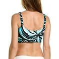thumbnail image 3 of Coco Reef Elevate Bra Sized Shirred Front Underwire Bikini Top  Cassiss Swirl, 38E, 3 of 4