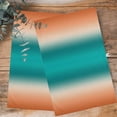 thumbnail image 4 of Teal Burnt Orange Ombre Kitchen Towels Set of 2, Water Absorbent Dish Towel, Modern Gradient Abstract Art Decorative Hand Towels - Quick Drying Cloth for Cooking Baking, 18x28 Inch, 4 of 8