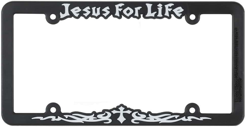 Jesus All His Ways All My Days Black 12 x 6 Inch Plastic License Plate Frame Dicksons Jesus All His Ways All My Days Black 12 x 6 Inch Plastic License Plate Frame Dicksons