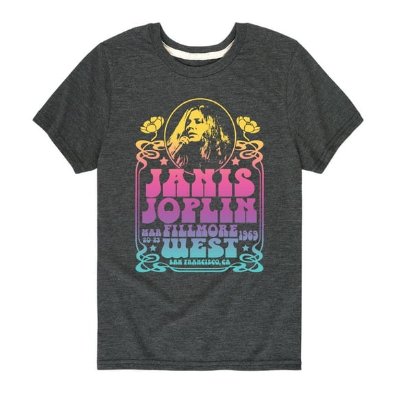 Janis Joplin - Fillmore West - Toddler And Youth Short Sleeve Graphic T-Shirt