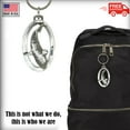 thumbnail image 4 of Orca Keychain, Female, Whales, Ocean, M073KC, Key Fob, Key Ring, Keys, Zipper Pull, Luggage Tag, Pewter, Backpack, Over 300 Keychains Designs, Handmade in the USA, 4 of 6