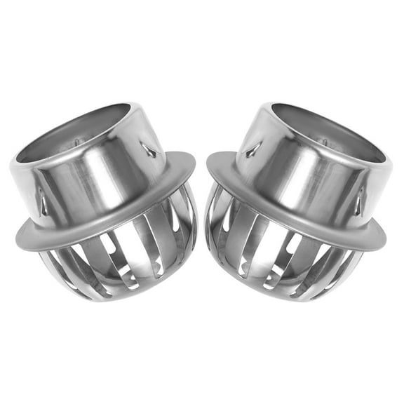 Hemoton 2 Pcs Outdoor Stainless Steel Floor Drain Cover For Balconies And Yards Non Blocking For Rainwater Drainage Dome Sink Drain Strainer