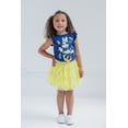 thumbnail image 2 of Disney Minnie Mouse Big Girls T-Shirt Tulle Mesh Skirt and Headband 3 Piece Outfit Set Toddler to Big Kid, 2 of 5