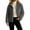 Gray, variant on uublik Fleece Jacket Women Black Open Front Long Cardigan Coat Warm Winter Outwear Jackets