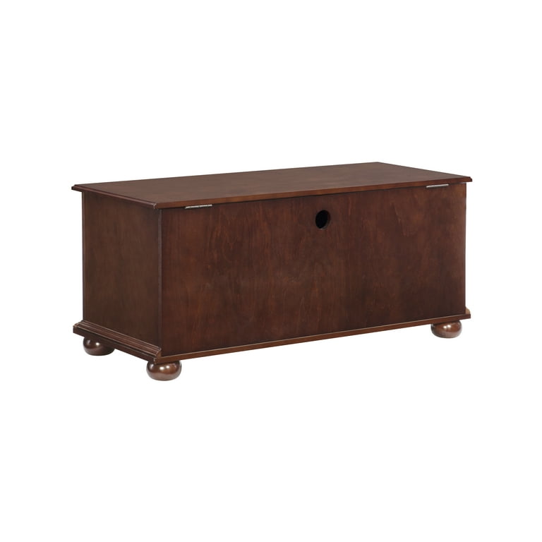 Linon Chadwick Wood Cedar Chest in Cherry Walmart